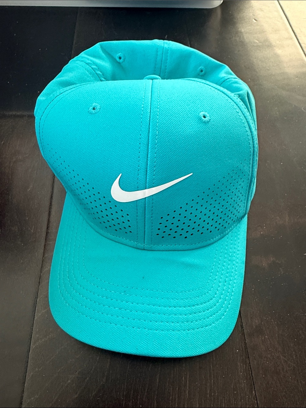 Nike Turquoise Performance Baseball Cap with White Swoosh